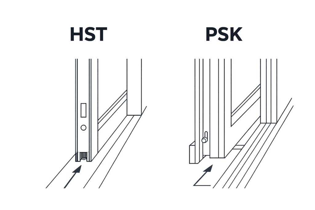 Comparaison des systèmes de portes coulissantes
